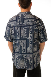 MAGLIA CAMICIA UOMO  BLU BWL DANANAVY TOOCO